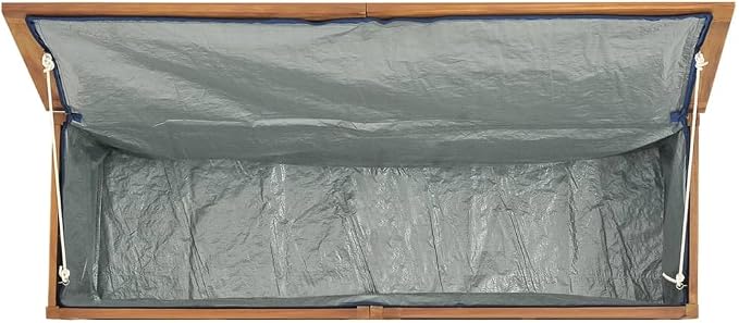Patio Box, Delivery Boxes For Outside Deck Box Outdoor Storage Box Outdoor Storage Bench Outdoor Furniture Suitable For Patios Pool Gardens Backyard 59.1"x19.7"x21.7" Solid Wood Teak