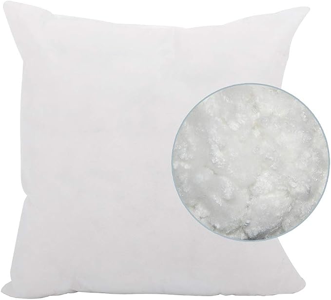 Howard Elliott Collection Fluffy Square Throw Pillow, Premium Stuffer Decorative Comfortable Sleeper Cushion, Soft Square Pillow Insert for Bedroom, Couch & Sofa, 20 x 20 Inch, Sterling Chocolate