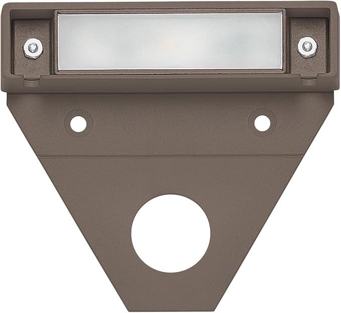 Hinkley Nuvi Small Deck Sconce 10-Pack, Vinyl Alloy, Composite Polycarbonate Lens, Integrated LED, Horizontal Illumination, Bronze Finish
