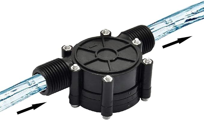 Beduan Micro Water Turbine Generator Hydroelectric Power G1/2" Male Thread 24V Micro Hydro Generator Changeing Tool