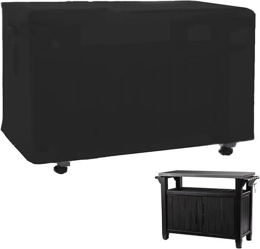 Outdoor Prep Table Cover 51''L x 25''W x 31''H,Heavy Duty Waterproof 600D Furniture Cover for Stainless Steel Food Table,Cart Prep Table,Coffee Table,BBQ Grill Table,Dining Table Office Desk