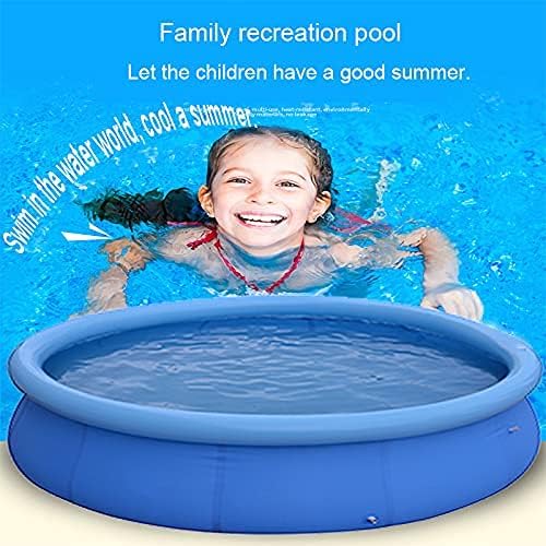 6ft x 29in Inflatable Swimming Pool, Outdoor Above Ground Blow Up Pool, Top Ring Easy Set Pool