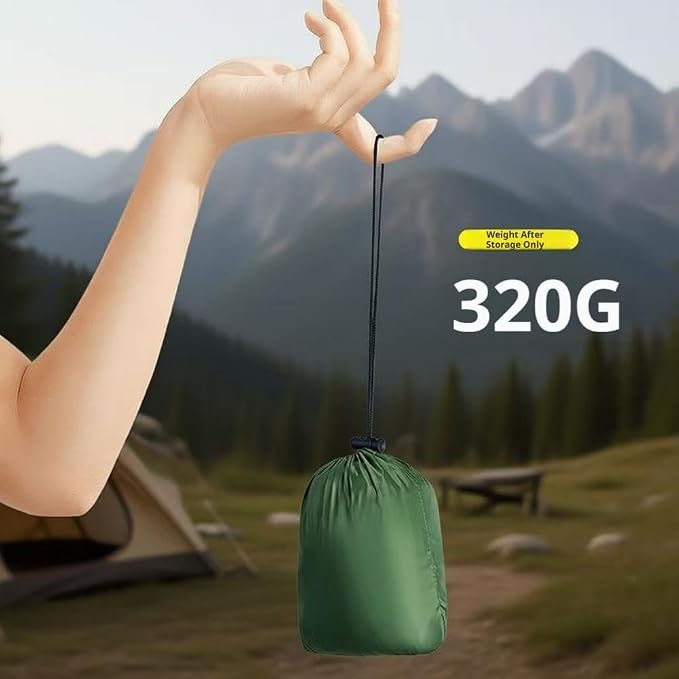 Camping Hammock Lightweight, Portable Hammocks Parachute Hammock with Two Tree Straps,Portable Hammocks with Tree Straps & Attached Carry Bag, Perfect for Outside Indoor Hiking Beach Backpack Travel