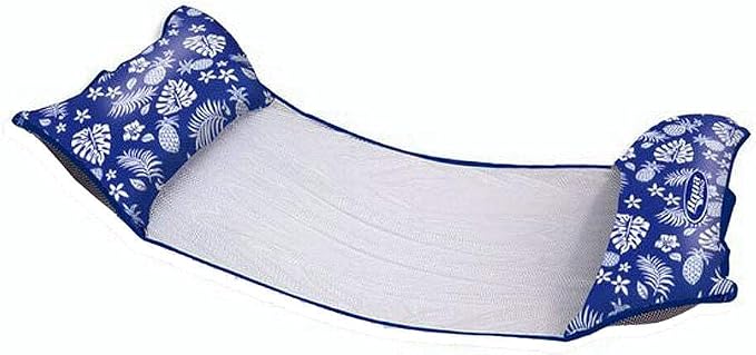 Aquapro APL18904S2 XL Supreme 4-in-1 Monterey Hammock - Hibiscus Pineapple/Royal Blue