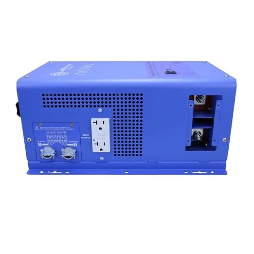 AIMS 3000W 12V Pure Sine Inverter Charger w Transfer Switch 120/240V ETL