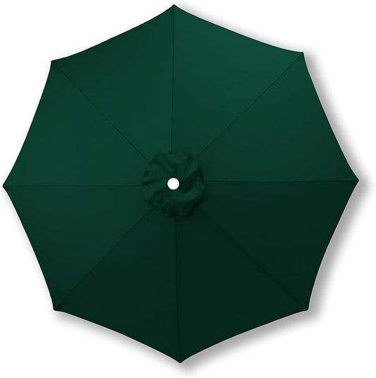 10ft/9ft/7.5ft Patio Umbrella Replacement Canopy for 6/8 Ribs, Outdoor Market Patio Table Umbrella Top Canopy Cover for Backyard Garden Courtyard Swimming Pool