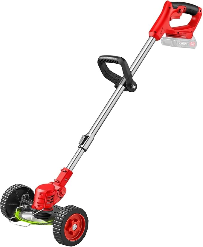 SakerPlus Cordless Weed Wacker Red