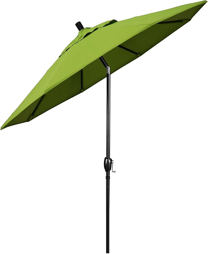 California Umbrella 7.5' Round Aluminum Market Umbrella, Crank Lift