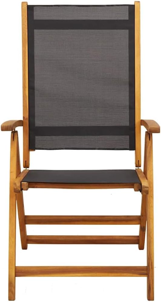 7 Piece Modern Patio Dining Set & Patio Lounge Set Acacia Wood for Dark Terrace Garden 59"-79" x 33" x 30"