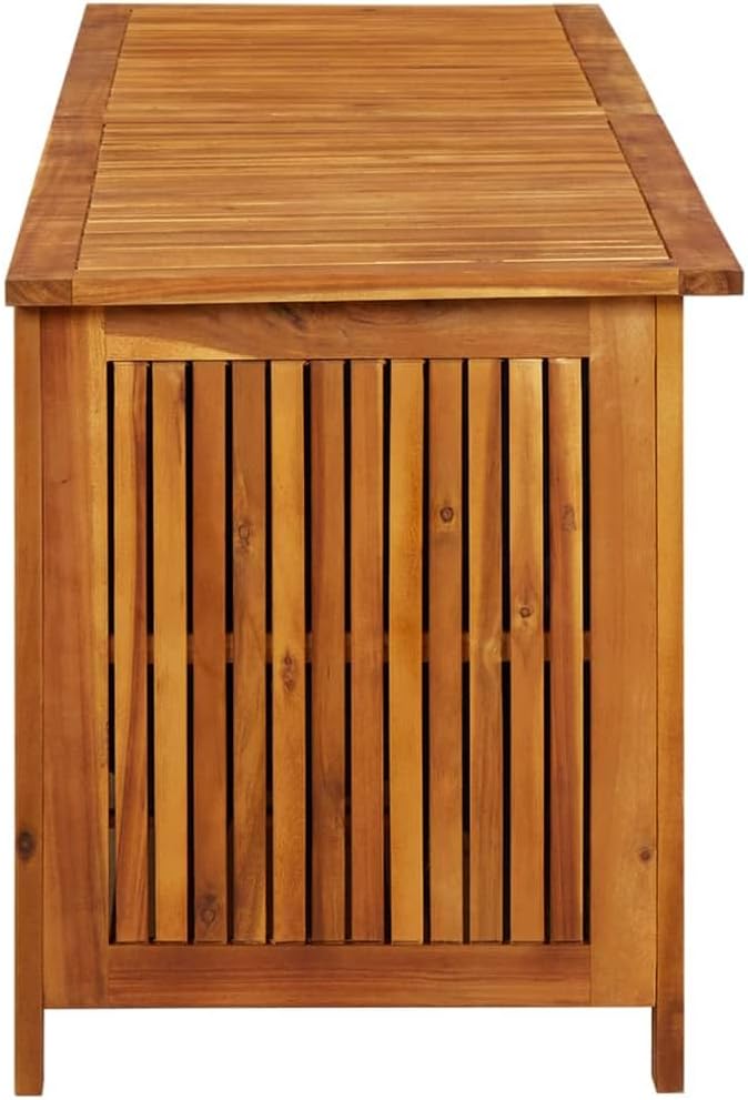 Gardening Supplies patio storage box Deck boxes Patio Storage Box 68.9"x19.7"x22.8" Solid Acacia Wood