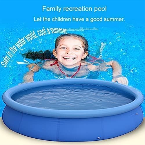 12ft x 36in Inflatable Swimming Pool, Outdoor Above Ground Blow Up Pool, Top Ring Easy Set Pool