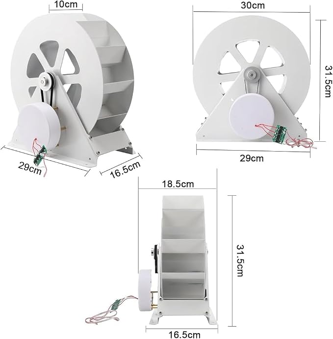 100W Water Wheel Hydropower Generator - Low-Speed Hydro Generator for Outdoor Household Lighting & Power Supply - Eco-Friendly Water Energy Solution
