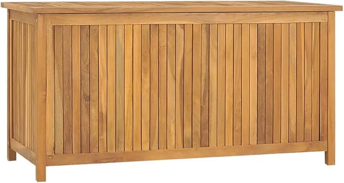 Solid Wood Outdoor Storage Bench,Solid Teak Wood Garden Deck Box Patio Storage Box with Liftable Top Outdoor Wooden Storage Container for Patio,Backyard,Poolside, 44.9"x19.7"x22.8"