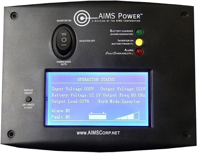 AIMS 4000W 12V Pure Sine Inverter Kit w/Remote