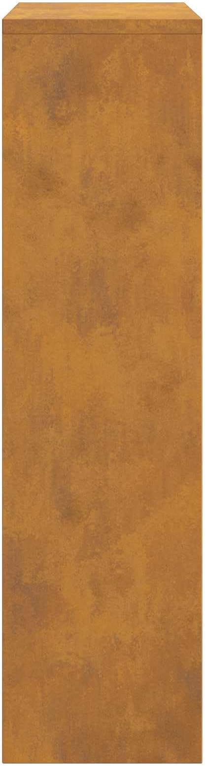 Weathering Steel Parcel Drop Box, Secure Large Capacity Package Delivery Locker with Lock for Porch Garden Outdoor Mail Receiving, 17.32 x 8.66 x 32.28 in