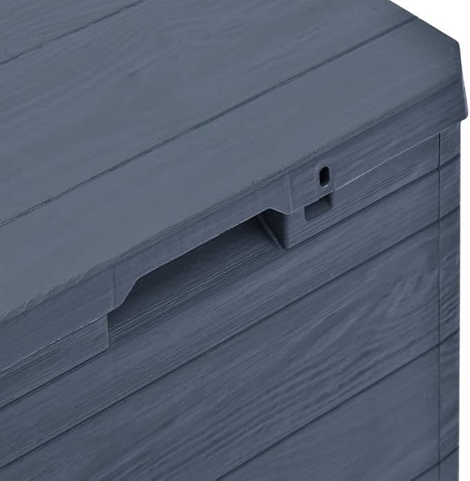Deck Box Large Outdoor Storage for Patio Furniture, Garden Tools, Plastic Pool Supplies, Outdoor Backyard Patio Storage Deck Box Container, 23.8 gal Anthracite