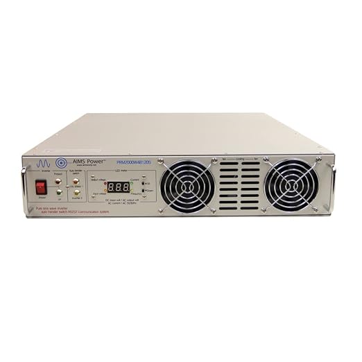 AIMS 2000W 48V Rack Mount Pure Sine Inverter to 120V, 2U (48V)