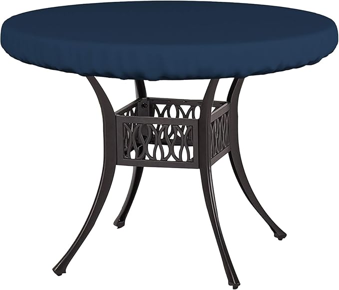 Covers & All Round Table Top Cover, 12 Oz Waterproof UV & Weather Resistant Patio Table Cover, Outdoor Table Cover for Patio Outdoor Furniture & Coffee Table (30" Dia x 4" H Inches, Blue)