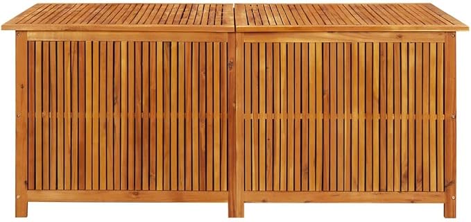 Patio Storage Box,Outdoor Toy Box,StorageBoxes for Organizing,Waterproof，Features Ample Storage Space，Box for Patio Furniture Cushion Storage， 68.8"x31.4"x29.5" Solid Acacia Wood