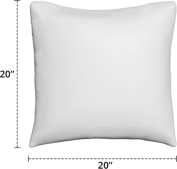 Covers & All Sunbrella Throw Pillows Set of 2, 20 x 20 Inch Square Outdoor & Indoor Cushions with Insert, Fade & UV Resistant Fabric (Canvas Sunflower)