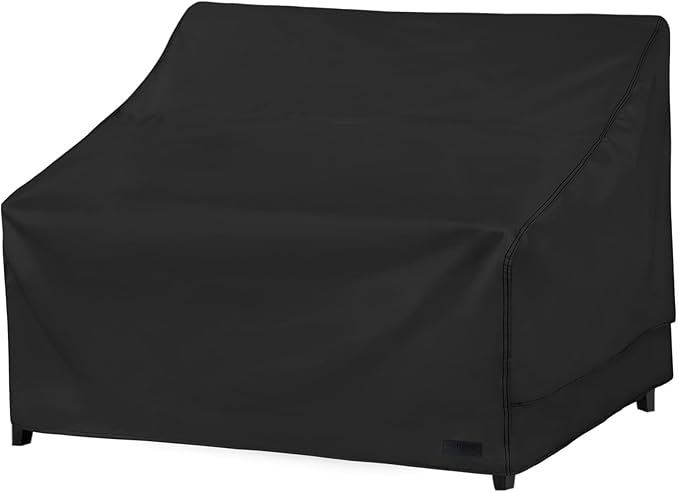 NettyPro Patio Furniture Sofa Cover Waterproof Heavy Duty Outdoor Couch Cover 3 Seater, 79" Wx 38" Dx 35" H, Black