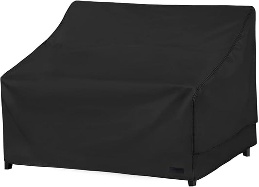 NettyPro Patio Furniture Sofa Cover Waterproof Heavy Duty Outdoor Couch Cover 3 Seater, 79" Wx 38" Dx 35" H, Black