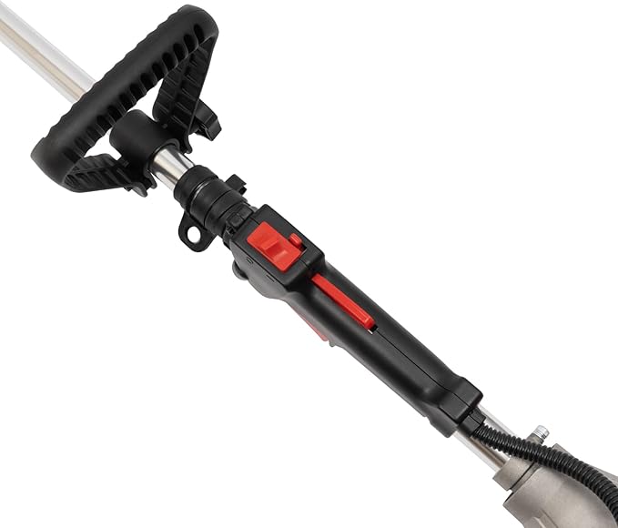 26CC Weed Eater Gas Powered, 2 Stroke Weed Wacker Gas, 0.65Kw Brush Cutter with 2 Blade Heads, Lawn Edger for Garden and Yard, Gas Trimmer with Grass Baffle 8500R/Min (26CC 2 Stroke)