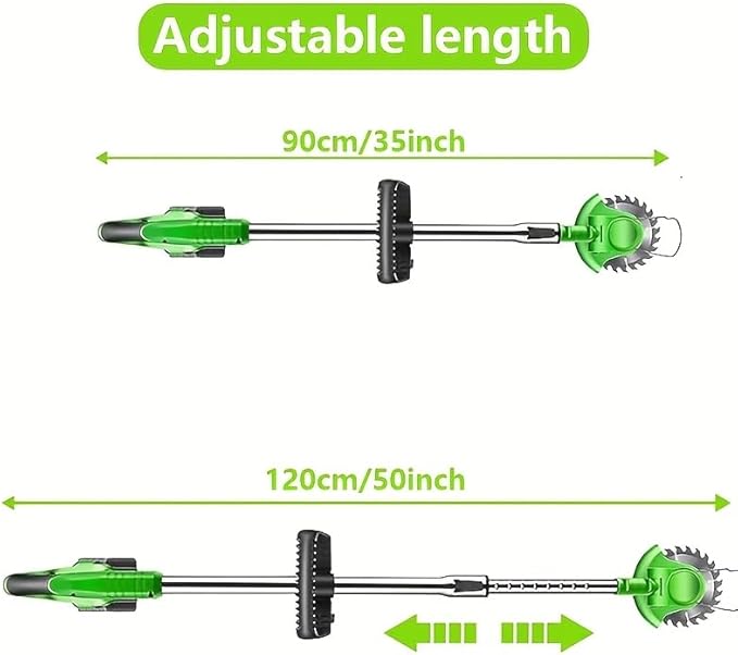 Electric Weed Wacker Cordless, 3-in-1 Weed Eater Electric String Trimmer Lawn with Battery, Charge, Multiple Blades for Yard Garden (2*Battery)
