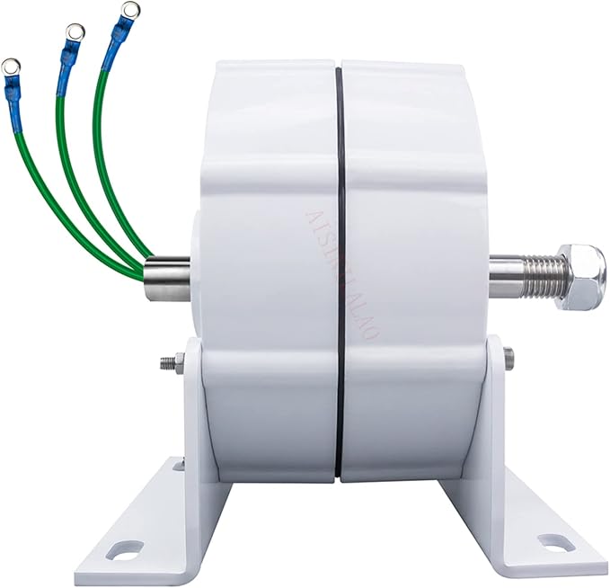 48v, 12000W 12V-220V Gearless Permanent Magnet Generator with Base 3 Phase AC Output Low RPM Free Energy Power Generator for Hydraulic/Wind Power