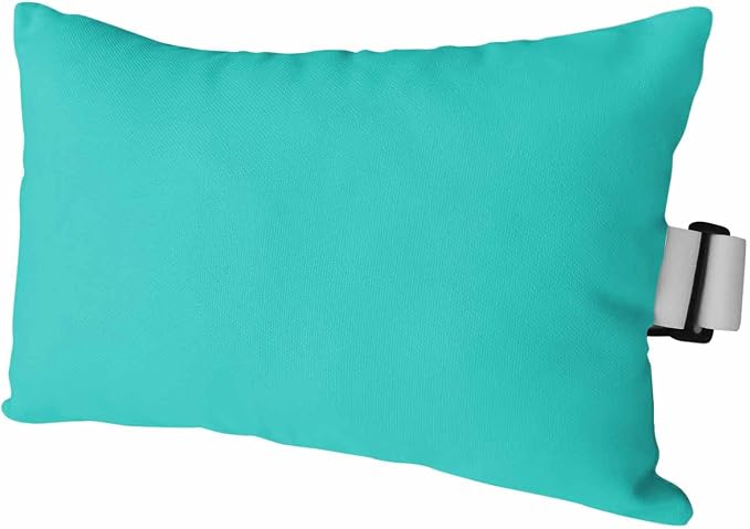 Turquoise Outdoor Lumbar Pillow 11x16 Inch, Farmhouse Solid Teal Color Modern Art Waterproof Throw Pillow Covers with Insert, Decorative Chair Cushions for Patio Garden Recliner