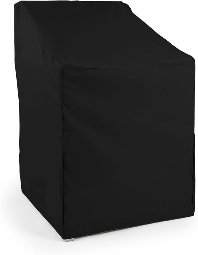 Covermates Classic Outdoor Chair Cover – Lightweight Weather-Resistant Patio Chair Cover with Elastic Hem & Mesh Vent, Protects Patio, Dining & Lounge Chairs, 22W x 22D x 36H, Black