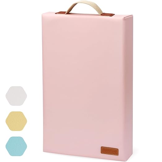 HappyPicnic Waterproof Garden Kneeling Pad, 2in Thick, Pink, 1 Pack | Soft High-density Foam knee support, with Handle, Easy to Clean, Non-slip, for Gardening, Yoga, Prayer, Housework, Exercise