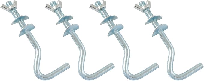 TAODAN 4PCS Swing Hooks Hammock Hardware Load 550lbs 4.92x1.89inch Steel Heavy Duty Replacement Bracket for Indoor and Outdoor Hammocks
