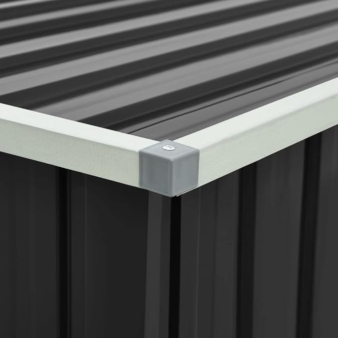 Patio Storage Box,deck box,outdoor storage box,toolbox,patio furniture,Easy to open and close with hinged lid, Anthracite 67.3"x39"x36.6"