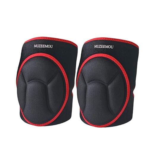 Knee Pads for Athletic Use,Gardening,Flooring - Thick EVA Foam Cushion, Non-Slip Silicone & Adjustable Straps (S/M/L), Breathable Unisex Garden Kneeling Pad with Extended Comfort