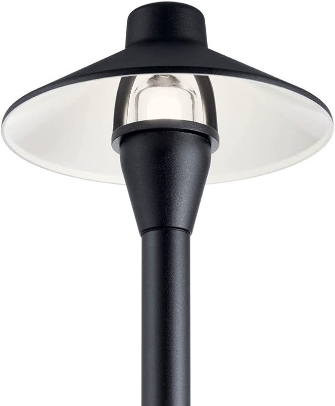 Kichler 1-Light Outdoor Path Light in Centennial Brass, Outdoor Landscape Lighting Fixture for Pathway, Garden and Yard, 12-Volt Low Voltage, (21" H x 6.75" DIA), 15478CBR