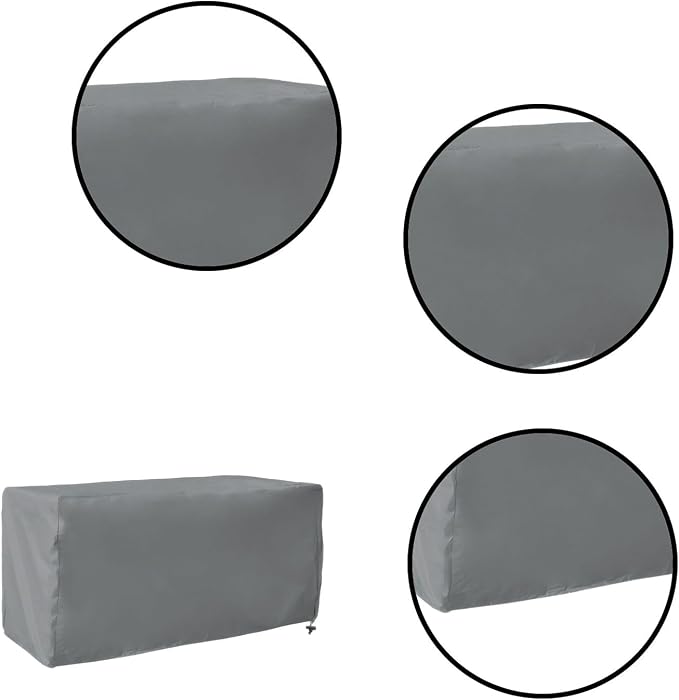 Outdoor Deck Box Cover for Patio Storage Box Protection with Secure Fit, 123x62x55 cm and 158x76x69 cm Options
