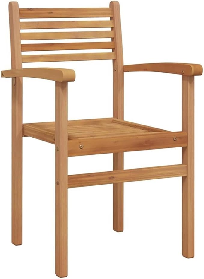 Afuera Living Contemporary Solid Teak Wood Garden Dining Set, Brown Finish, Weather-Resistant, Durable 8-Seater Patio Furniture with Spacious Table and Chairs, Modern Style for Outdoor Dining or