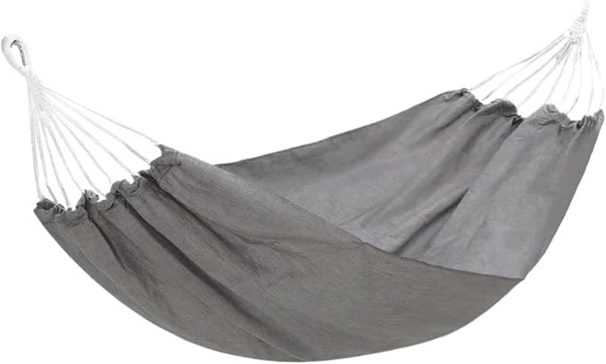 Hammocks, Camp Swings Hammock Garden Travel Sleeping Rest Balcony Hammock Patio Portable Camp Supplies,for Outside(Gray,Single)