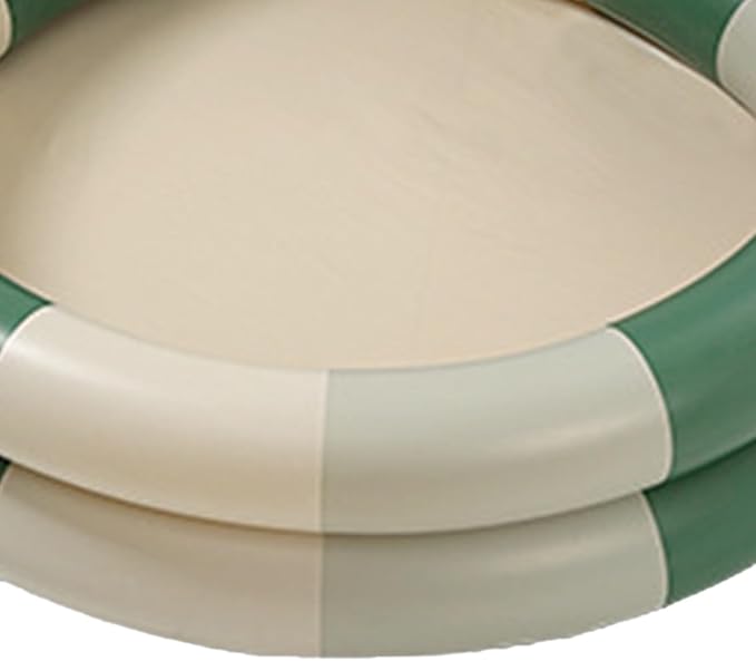 Inflatable Pool Baby Retro Blow Up Swimming Pool Family Cute Thickened Water Pool (Green Stripe)