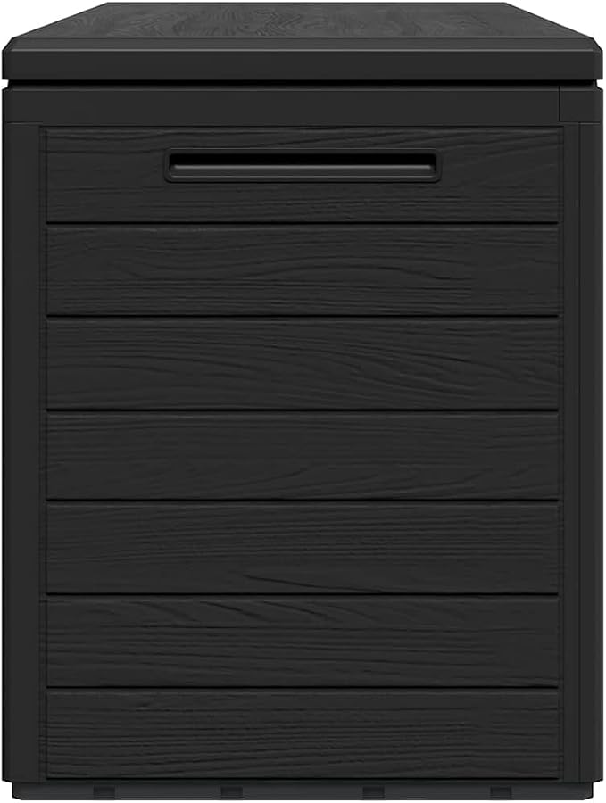 Outdoor Garden Storage Box, 290 Gallon Large Deck Box for Patio Cushions, Tools and Pool Supplies, Waterproof Weather-Resistant Polypropylene Bin, Anthracite 45.7 x 17.3 x 21.7 In