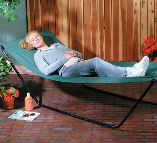 Portable Stable FREESTANDING Hammock COT with Stand and Carry CASE Beach Back Yard