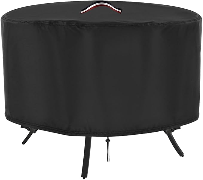 Patio Table Cover, 36 Inch Round Outdoor Table Cover, Waterproof Protective Covers Patio Furniture Covers-36x28Inch