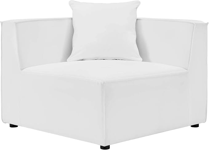 Modway EEI-4380-WHI Saybrook Patio Upholstered 4-Piece Sectional Sofa in White