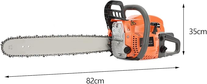 Gas Chainsaw, 58CC Top Handle 20 Inch Gasoline Chainsaw for Craftsman Wood Cutting, Handheld Cordless Gas Powered Petrol Chain Saws for Forest, Wood, Garden and Farm Cutting Use