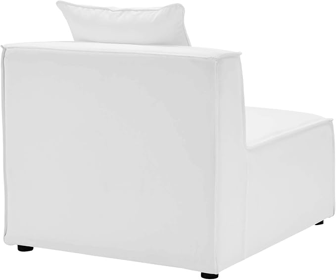 Modway EEI-4380-WHI Saybrook Patio Upholstered 4-Piece Sectional Sofa in White