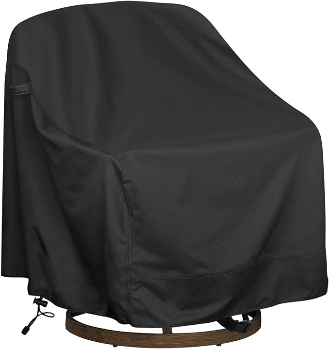Outdoor Swivel Lounge Chair Cover,Waterproof Heavy Duty Outdoor Chair Covers, (30" W X 34" D X 38.5" H) Patio Furniture Cover for Swivel Patio Lounge Chair