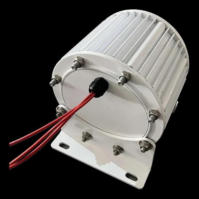 10KW Low-Speed 3-Phase Permanent Magnet Generator (12V-380V) with DC Drive Motor (DC-48V+AC-24V)