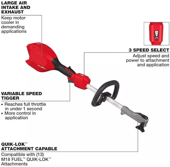 for Milwaukee.d M18 Fuel Power Head with Quik-LOK (Bare Tool) + TPT Premium cart
