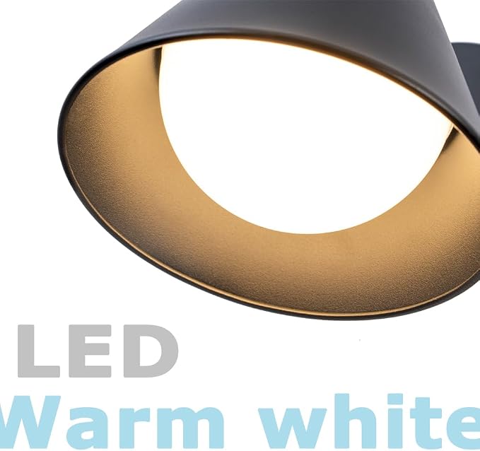 Dusk to Dawn Outdoor Wall Lights 2 Packs, Modern LED Porch Wall Sconce, 13W 3000K Dark Sky Exterior Lighting Fixtures Wall Mount for House, Barn, Garage
